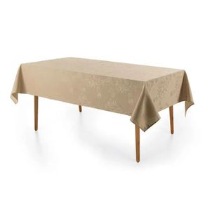 Toalha Mesa Sempre Limpa Roman   1,80x1,80 Bege 10206