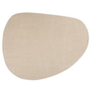 Tapete Sao Francisco Liso Organico 1,50 X 2,50 Bege Formato I/unico