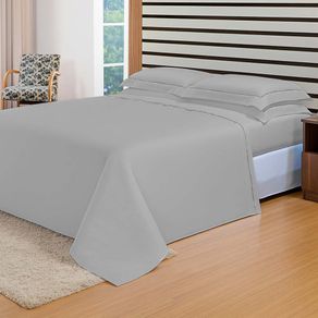 Jogo de Cama 300 Fios Modena Bordado King Lunar/prateado